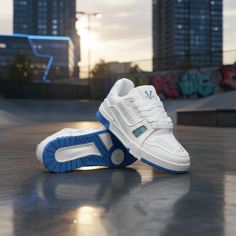 Spring and Summer Men's American-Style Korean Fashion Trendy Design Sneakers, High-Quality Replica from Putian, Thick-Soled Height-Increasing Sneakers