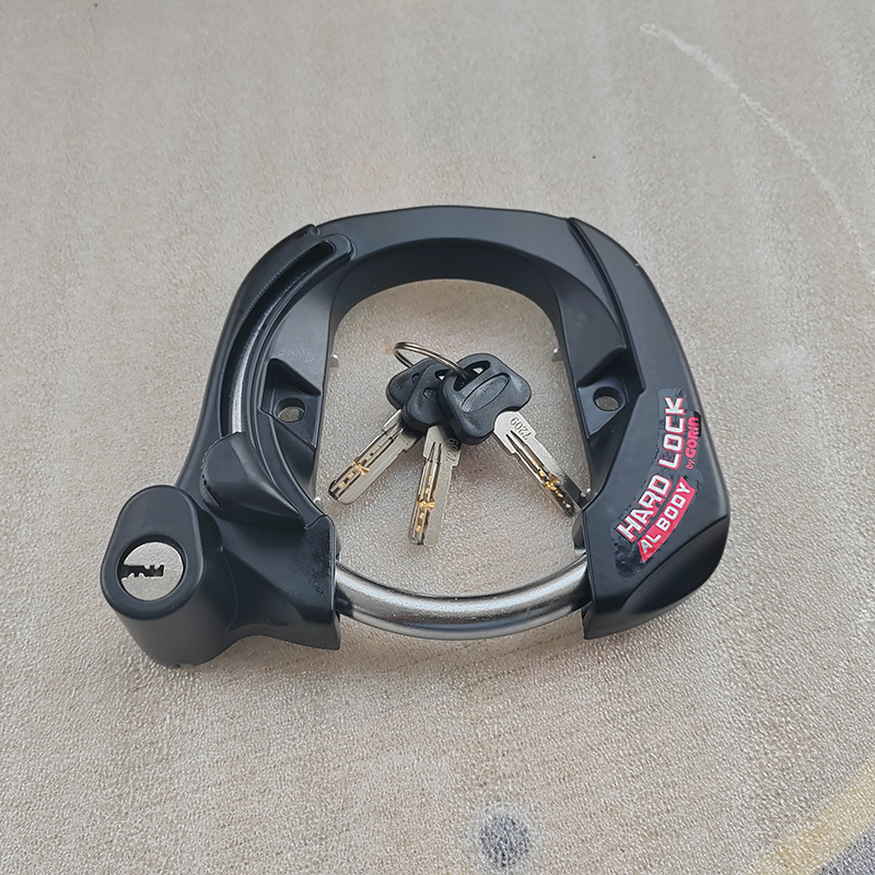 Genuine Exported Japanese Original Five-Wheel Mountain Bike Lock, Rust-Free, Die-Cast Integrated Aluminum Alloy Fixed Horseshoe Lock