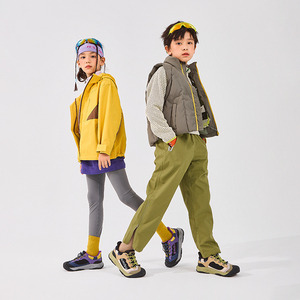 SMIBU童鞋棉鞋2025冬季新款加绒运动鞋儿童男女童加绒户外鞋岩语