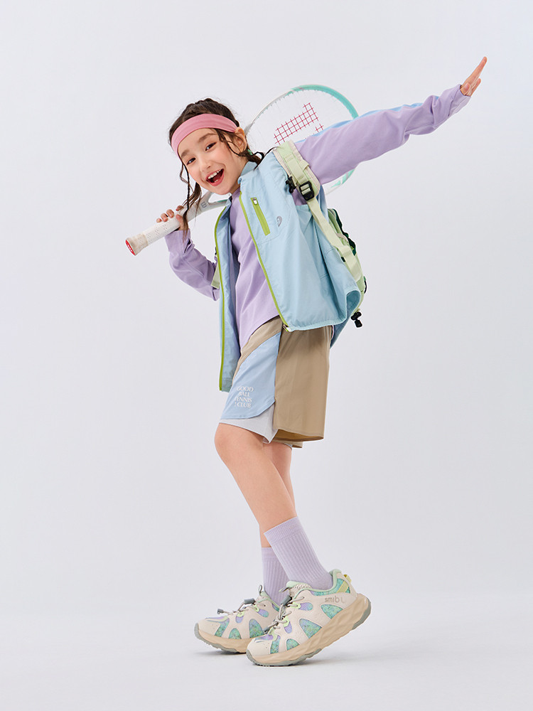 Smibu Children's Shoes Kids' Sneakers 2026 Spring New Boys' and Girls' Outdoor Hiking Shoes Aurora