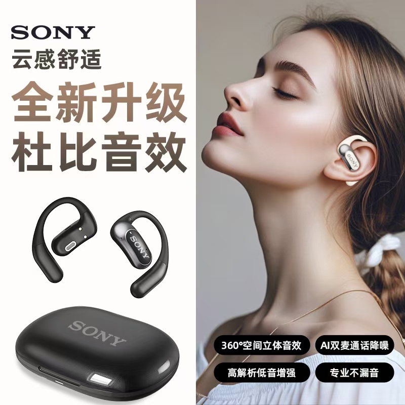 Sony Bluetooth Headphones 2026 New Open-Ear Bone Conduction Berlin Sound Wireless Sports