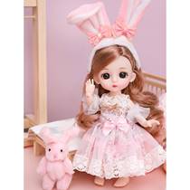16 cm doll Tongle Barbie doll girl toy set simulation princess dress-up toy birthday gift