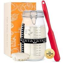 TeeMars Sourdough Starter Jar Kit 51oz Sourdough Starter