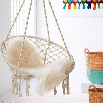 ລຸ້ນທີສອງຍົກລະດັບ lanyard swing ກາງແຈ້ງ hanging chair indoor balcony hanging basket chair Douyin outdoor outdoor cradle