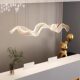 Hotel Front Desk Art Streamer Chandelier Designer Tea Table Restaurant Dining Table Cashier Bar Corrugated Long Lamp