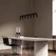Oblure Memphis U-Shaped Restaurant Chandelier Nordic Designer Model Room Study Bar Led Strip Chandelier
