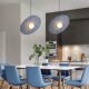 Designer Restaurant Lamp, Cafe Bar Counter Small Pendant Lamp, Three-Head Dining Table Lamp, Bedroom Bedside Disc Terrazzo Pendant Lamp