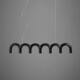 Oblure Memphis U-Shaped Restaurant Chandelier Nordic Designer Model Room Study Bar Led Strip Chandelier
