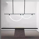 Italian Minimalist Restaurant Chandelier, Modern and Simple High-End Design, Nordic Bar Table Creative Linear Strip Light