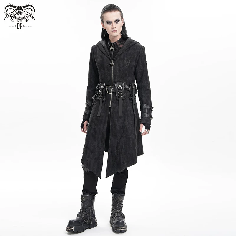 Мужская куртка в стиле стимпанк эпохи пустошей в блейзере Devil fashion [CT251]