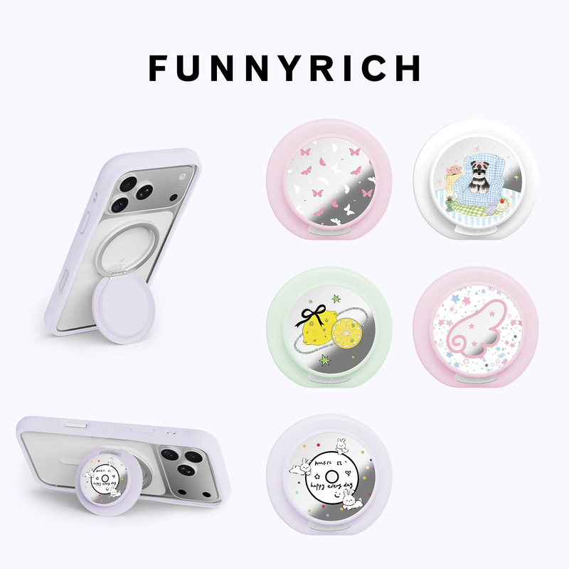 Funnyrich Vitality Stand Grocery Store Magnetic Airbag Mirror Phone Stand Original Silicone New Model Long-Lasting Grip Comfortable Universal Anti-Drop Foldable Detachable Versatile Funnyrich Vitality Stand Grocery Store Magnetic Airbag Mirror Phone Stand Original Silicone New Model Long-Lasting Grip Comfortable Universal Anti-Drop Foldable Detachable Versatile
