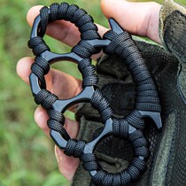 Hand brace finger tiger four-finger boxing glove ring ring buckle vehicle-mounted broken window survival equipment fiberglass legal self-defense weapon