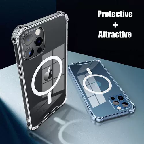 Clear Case Magsafe относится к iPhone15 14 13 12 Pro Max Shockprr