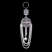 Mongolian peewear chest hung with womens pure silver 925 silver Mongolian robe hanging accessories for hanging ethnic minority wind decorations