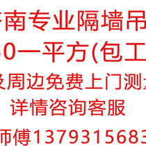 Plasterboard partition wall ceiling construction soundproof cotton plate partition light steel keel company office mall plant decoration