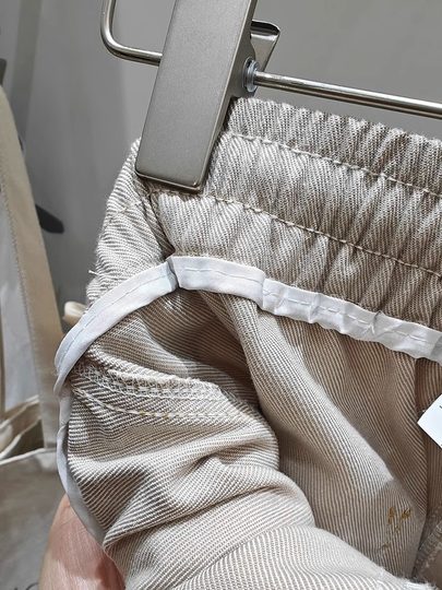 Gray and White Drawstring Wide-Leg Jeans for Women, New Summer Style, Plus Size, Slimming, Petite, Cropped Scimitar Pants