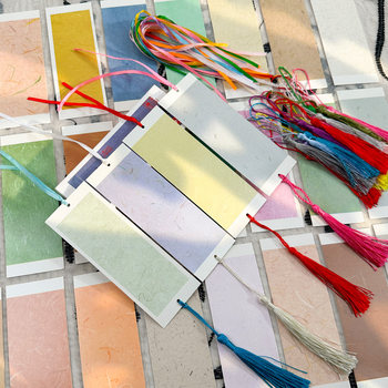 Bookmark in Classical Chinese Style, Blank Calligraphy, Chinese Style with Tassel, Cardboard, Handwritten, for Students, Hard Pen, Elegant Pen, Ancient Style, LAOSHU Hanging Exquisite Blessing DIY Material Kit, Reading Paper, Artwork Paper