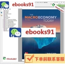 The Macro Economy Today 15th Edition 题库 ....