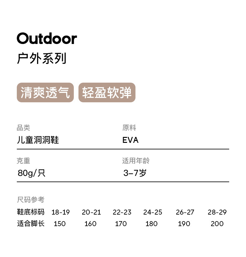 朴西2026洞洞鞋儿童男女夏季厚底增高踩屎感防滑拖鞋户外穿沙滩鞋 — 16