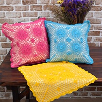 Special price to handle foreign trade Export European-style fields Garden Handmade Flowers Embroidered pillow cushions Cushions Sleeves no Core