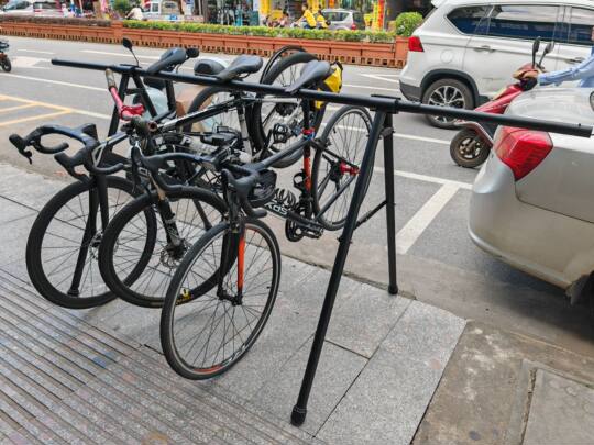 Outdoor Bicycle Parking Rack for Bike Shops, Parking Rack for Road Bikes, Special Parking Rack for Bicycle Specialty Stores