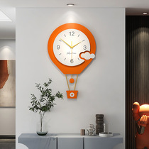 Watch Living room light and luxurious décoration suspendues table moderne minimalist clock plane personnalité Accueil personnalité Mode création nette rouge pendule