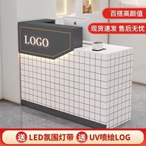 Bar counter cashier modern minimalist clothing store womens clothing shop front desk hair salon bar counter cashier front desk