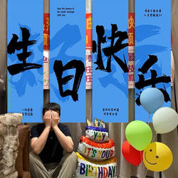 Birthday Party Decorations Adult kids Male Atmosphere Props Background Cloth Banner Brat Funny Slogans