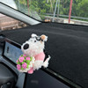 Car Interior Decoration Accessories Tesla Screen Dashboard Small Red Book Etc Dog Plush Toy Internet Celebrity Doll for Women