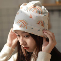 Confinement hat postpartum summer cute pure cotton maternity hat maternal confinement summer thin headscarf headband spring and autumn