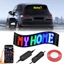 Led car sign source manufacturer Bluetooth on-board flexible LED full color advertising screen ultra-thin display screen soft screen