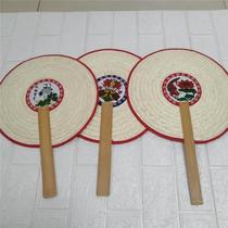 Wheat stalk * 147 wheat straw fan real wheat stalk Grandpa Grandmother by fans cool wheat straw fan handmade fan-woven fan