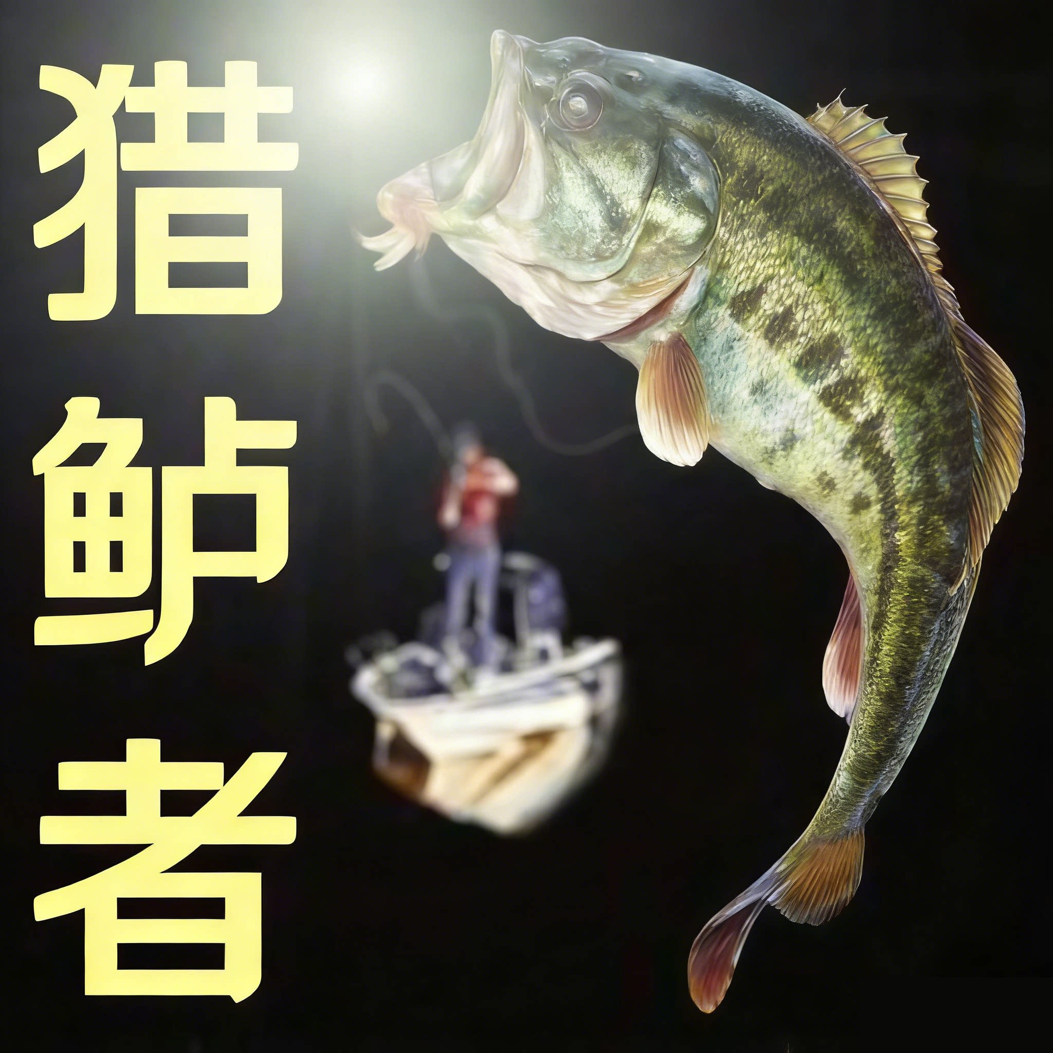 猎鲈者路亚户外钓鱼用品店的LOGO