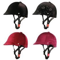 Four Seasons Velvet Equestrian Helmets Mens and Womens Cycling Equipment Supplies Beginner Entry Training Ground Tourist Protective Safety Helmets