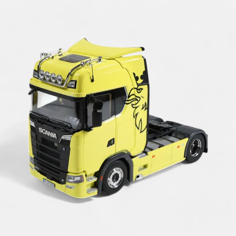 Nzg 1:18 Scania V8 730S 4X2 Truck Tractor Alloy Model Yellow 1019