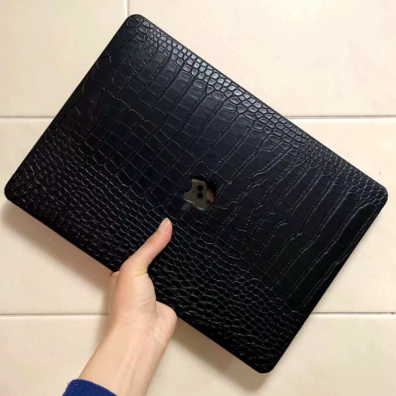 2026 New Model Suitable for Apple MacBook Pro 14 Crocodile Leather Protective Case MacBook Air 13inch Protective Cover Pro16 Shell 12 Notebook MacBook Computer 15.4inch M4