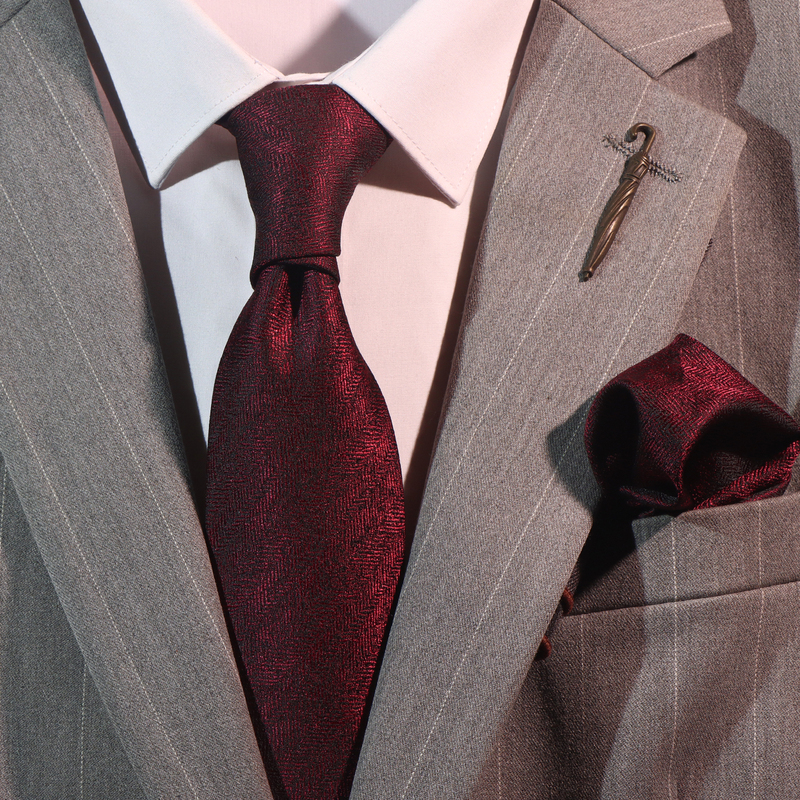 Simulated Silk Hand-Tied Tie for Men, Formal Wear, Burgundy Groom's Tie, High-End Vintage Brown Coffee Color Business Tie Simulated Silk Hand-Tied Tie for Men, Formal Wear, Burgundy Groom's Tie, High-End Vintage Brown Coffee Color Business Tie