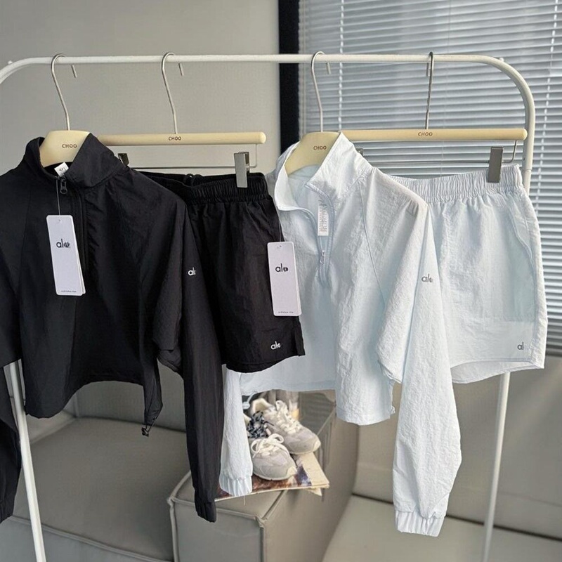 Al Sun Protection Jacket Shorts Half-Zip Slimming Quick-Drying Casual Loose Running Sports Sun Protection Suit