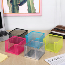 New multifunctional metal mesh desktop note box office supplies stationery note box
