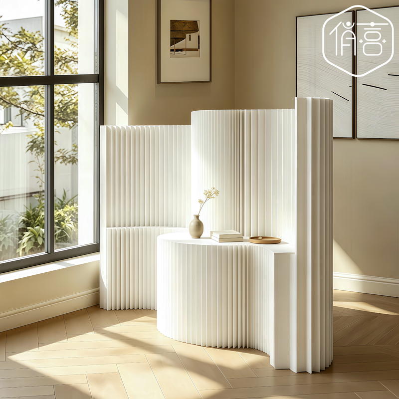 Paper Screen Partition, Fake Wall, Storage Folding Partition, Room Renovation Partition Wall, One Room Becomes Two Rooms, No-Drill Partition