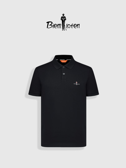 【Antibacterial, Skin-Friendly, Cool Feeling】Biyinlefen Summer Men's Short-Sleeve Polo Shirt, Multi-Color Lapel T-Shirt with Embroidered Logo