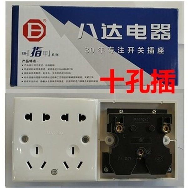 Bada Eb One Switch Two or Three Sockets (One Switch Five Holes)/One Switch/Ten Holes/Two or Three Sockets/Switch Socket