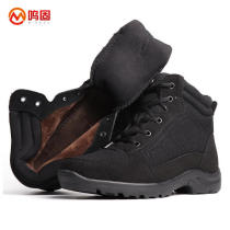 Minggu new winter lightweight cold-proof shoes with black wool cotton warm boots thickened large cotton shoes lightweight plus velvet