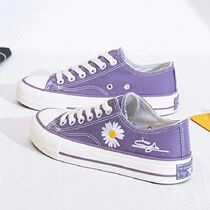 2023New Women Sneakers Purple Low Top Daisy Shoes Vulcanize