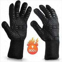 BBQ Gloves High Temperature Resistance Oven Mitts 500 800 De