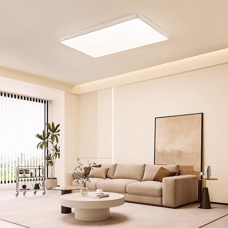 Op Lighting Led Extra-Large Ceiling Light for Living Room, Simple Self-Built House Villa 1.2m Lighting Fixtures, Bedroom Light, Study Room