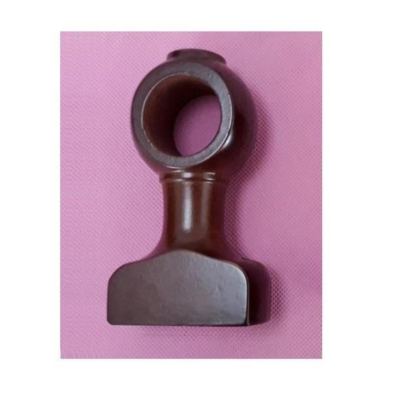 Old-Style Solid Wood Curtain Rod Fixed Bracket Curtain Track Bracket Single/Double Roman Base Accessories Support Bracket Decoration