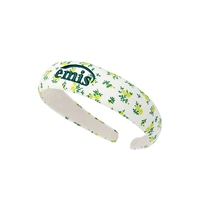 Белый ободок, цветочный принт