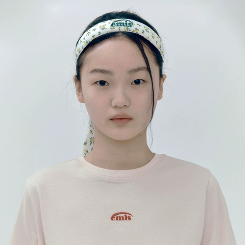 Ободок, универсальная модная ткань, шпильки для волос для выхода на улицу, Южная Корея, в цветочек, простой и элегантный дизайн