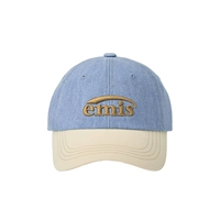 Джинсовая синяя сливочная бейсболка